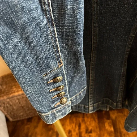 Ralph Lauren Indigo Double-Breasted Jean Jacket - Picture 5 of 7